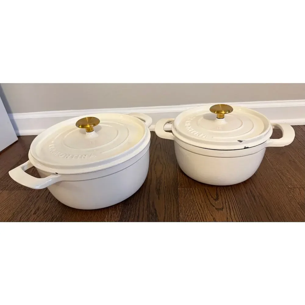 Tramontina Dutch Oven 2 Piece Marshmallow White